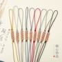 手工编织桃花挂件手机链