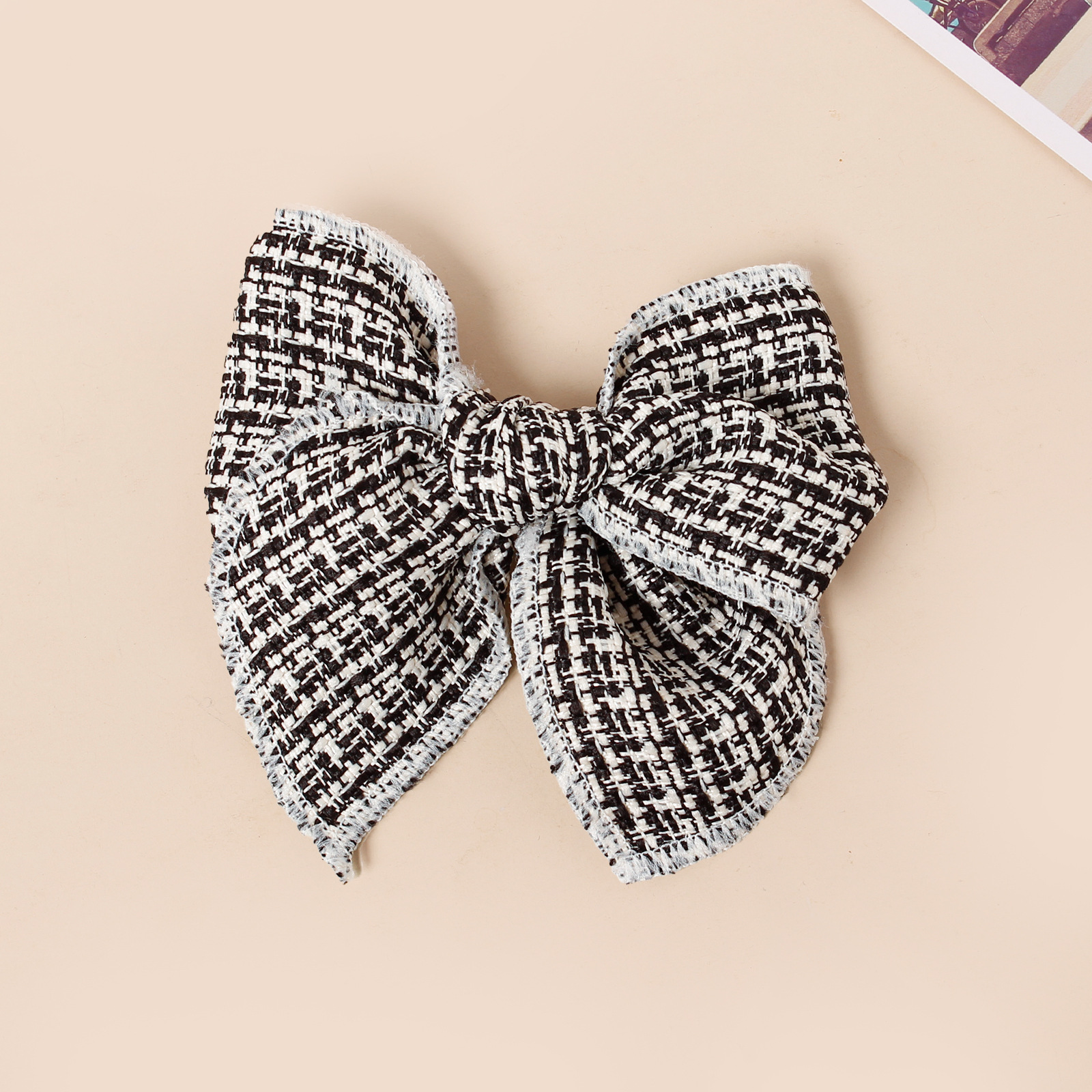 Filles Style IG Sucré Plaid Noeud D'Arc Chiffon Pince À Cheveux display picture 8