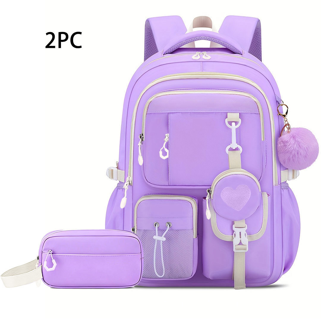 Nuevas mochilas transfronterizas para estudiantes de primaria, mochila de niñas de secundaria ligera y de gran capacidad.