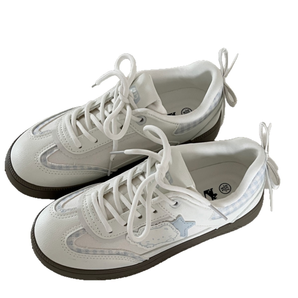 Zapatos de gatito transpirables, estrellas, zapatos de verano para mujeres, 2026 nuevos zapatos blancos con suela gruesa, zapatos deportivos casuales