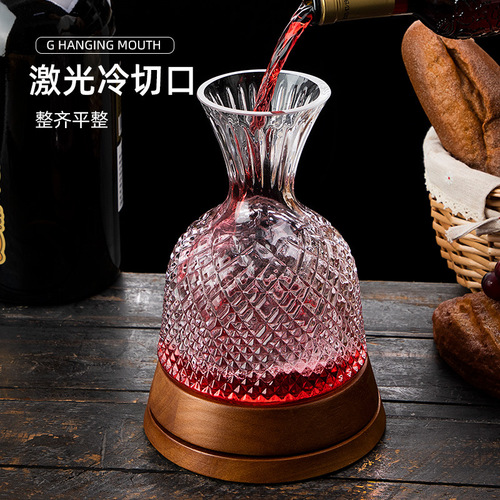 European light luxury crystal fast vortex red wine decanter set home red wine glass high-end rotating wine dispenser