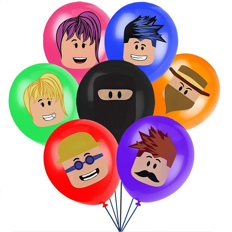 Новый 12-дюймовый латексный шарик с рисунком Roblox, шар для вечеринки в виде персонажа