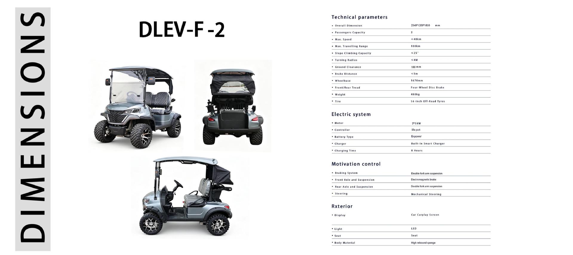 Four-Wheel Drive Electric Golf Cart, 2-Seater, 4-Seater, 6-Seater, Export Quality with 5-Year Warranty, High Horsepower, Long Range for Home Use
