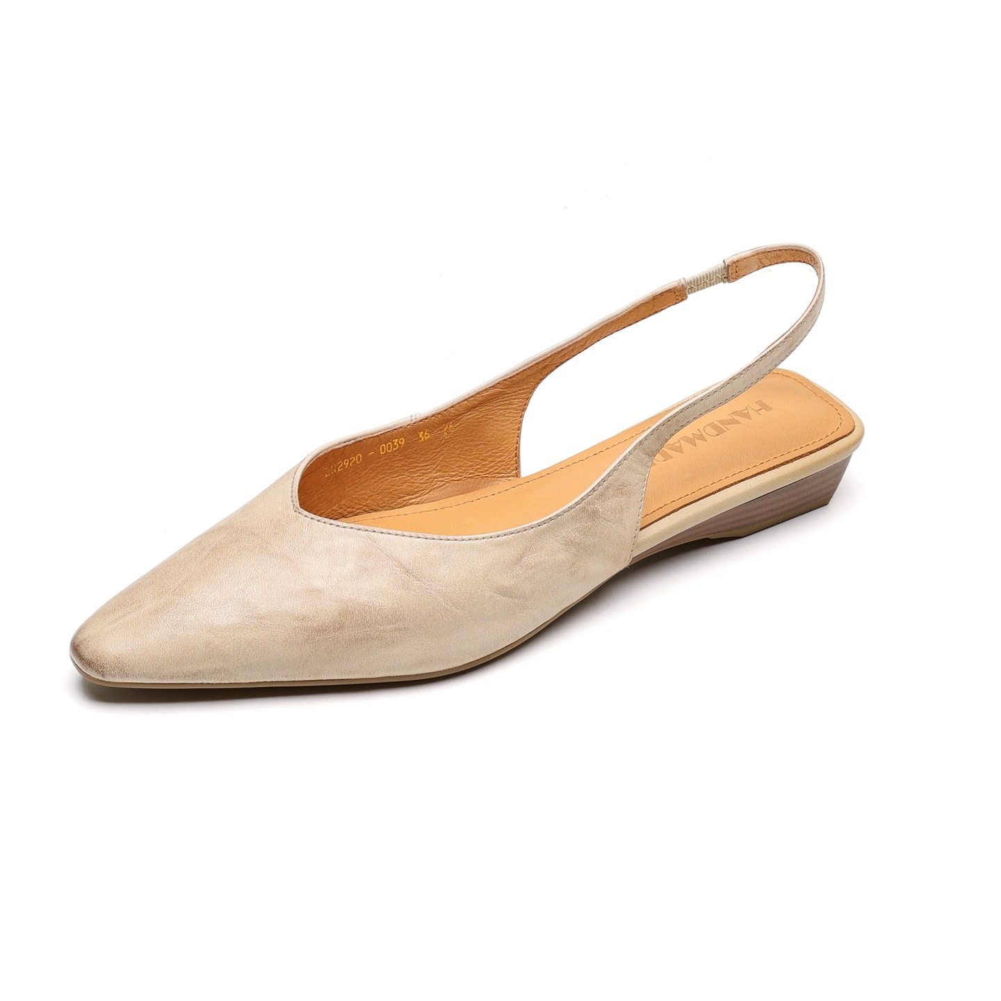 Sandal nữ da bò mũi kín quai sau đế bệt phong cách Hàn Quốc — đen chi tiết 27