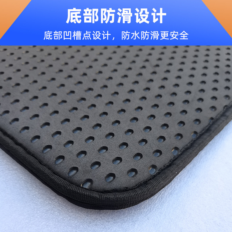 Venta al por mayor de doble capa de EVA lavable antideslizante anti-out mascota gato arena estera de nido de abeja agujero plegable anti-salpicaduras estera de arena de control