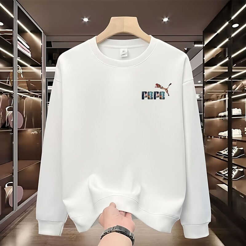 Outlet Exclusive Heavyweight Long-Sleeve Sweatshirt for Men, New Autumn and Winter Casual Loose Versatile Unisex T-Shirt Top Jacket Outlet Exclusive Heavyweight Long-Sleeve Sweatshirt for Men, New Autumn and Winter Casual Loose Versatile Unisex T-Shirt Top Jacket