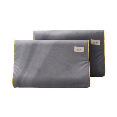 9WOR Latex Pillowcases Pair 60x40 Single Coral Velvet Children's Flannel Silicone Memory Thick Pillowcases 3