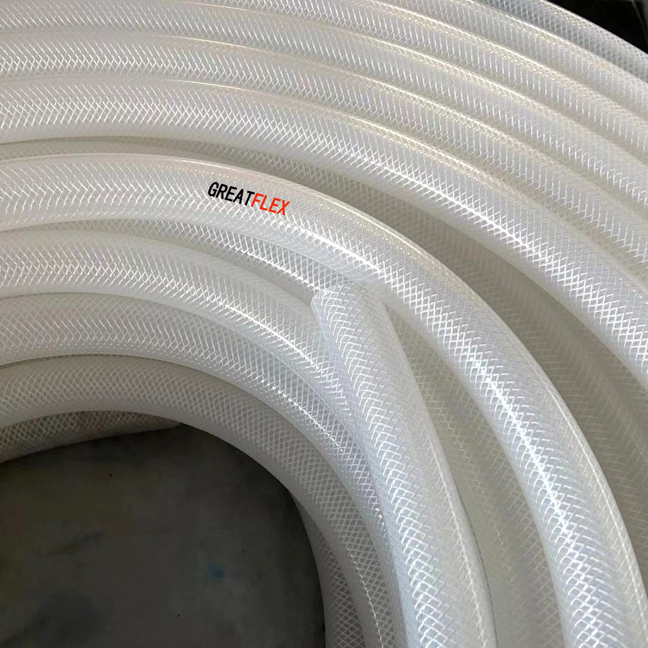 GREATFLEX医药级2寸透明硅胶软管带扣压快装卡盘接头包邮BP20