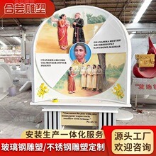 玻璃钢浮雕文化宣传玻璃钢浮雕定制设计户外墙装饰大型浮雕定制