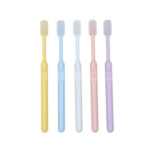 Candy Colored Toothbrush Smiling Face 20 Count Family Bucket Adult Soft-Bristled Toothbrush Toothbrush Manufacturer Wholesale