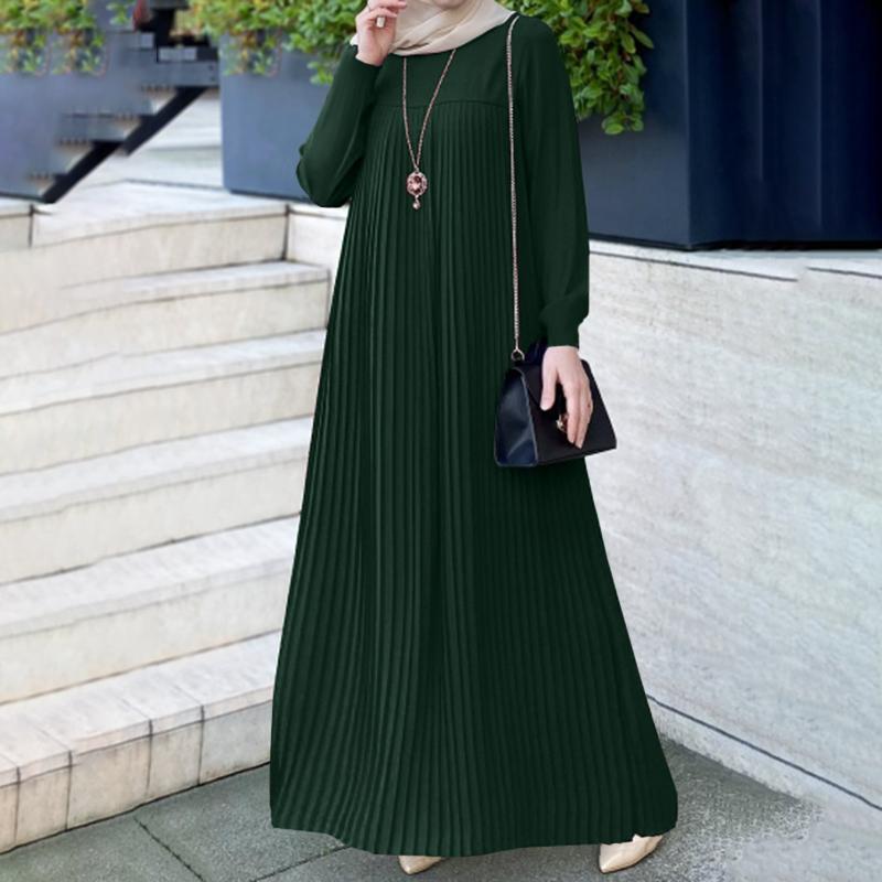 Abito musulmano elegante da donna stile arabo a maniche lunghe_voghion.com