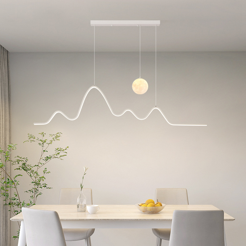 Restaurant Chandelier Modern Simple Elegant Internet Popular Cream Style 2023 New Creative Bar Dining Room Home Pendant Lamp