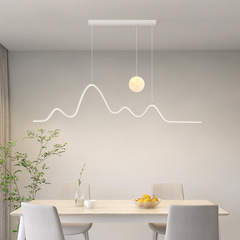 Restaurant Chandelier Modern Simple Elegant Internet Popular Cream Style 2023 New Creative Bar Dining Room Home Pendant Lamp