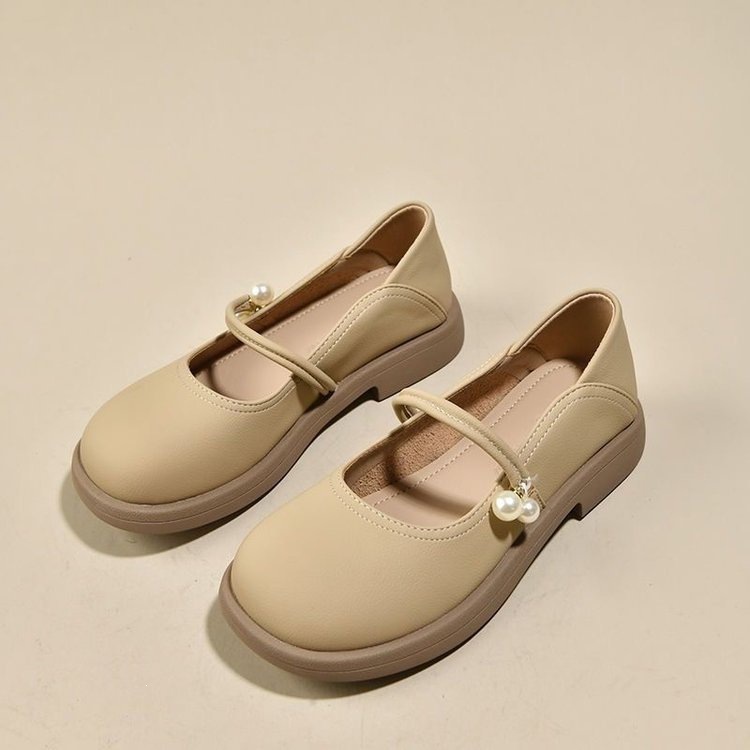 Zapatos de cuero suaves de primavera de estilo francés para mujeres 2026 nuevos zapatos de hadas zapatos suaves