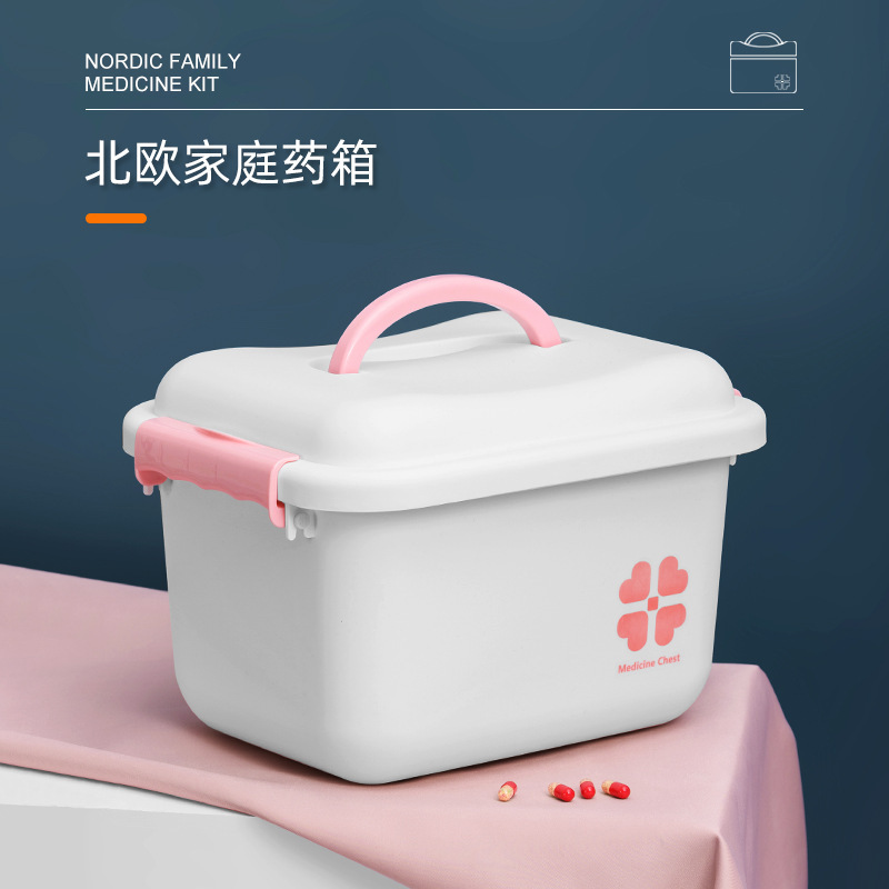 Plastic capacious handheld storage box