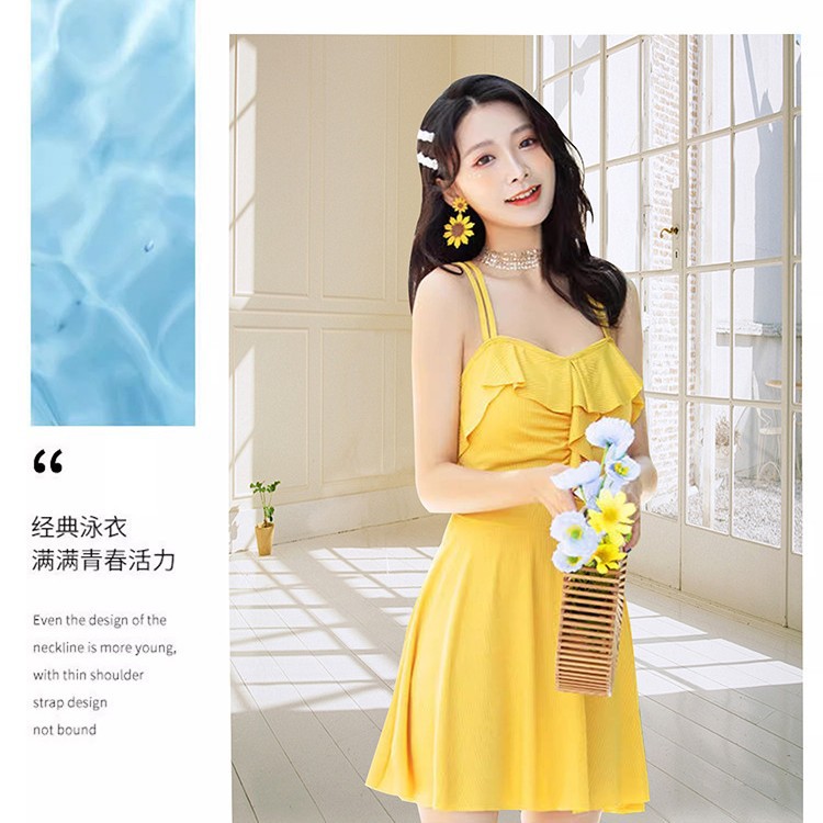 2025 nuevos trajes de baño para mujeres ins coreana unido i color sólido sexy frente al mar cubierto abdomen delgado trajes de baño de vacaciones para mujeres