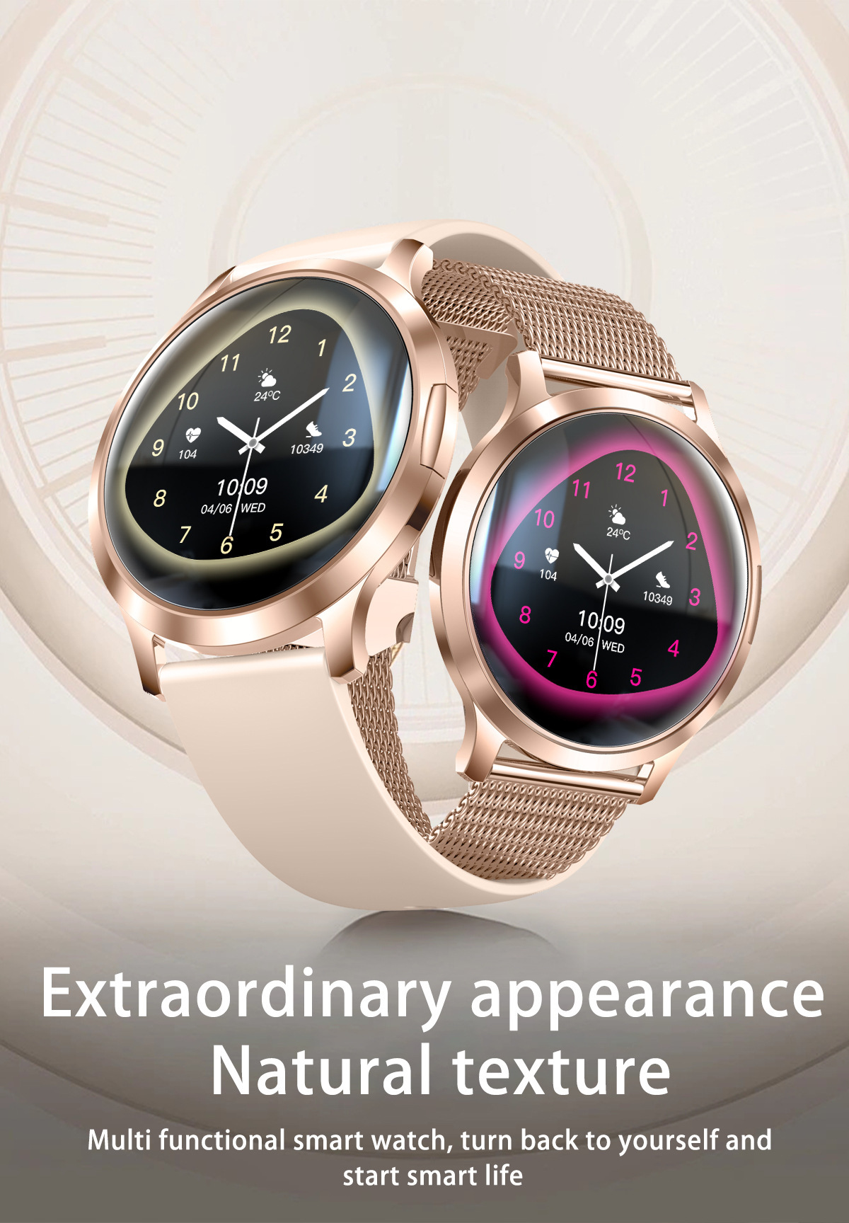 Smartwatch With Calling Function Heart Rate And Blood Pressure_voghion.com