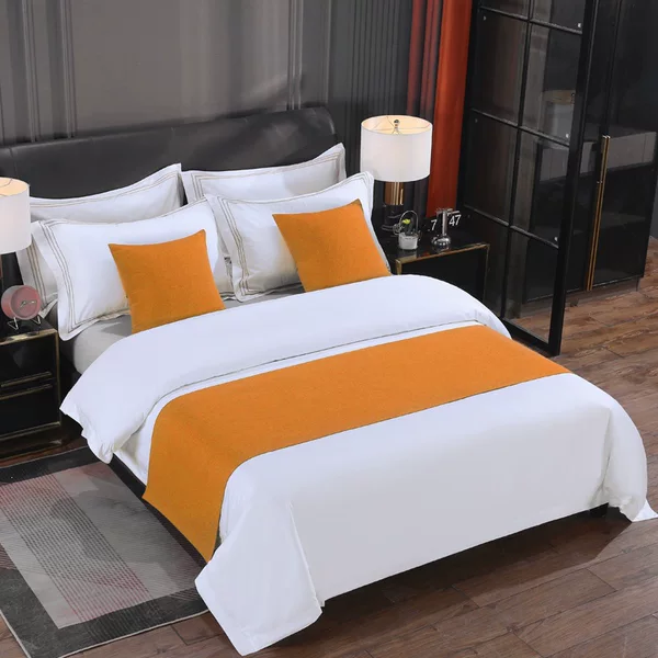High-End Hotel Bed Runner, Hotel-Specific Table Runner, Bedding, High-End Hotel Bed Flag, Bed Cover, Bed Runner