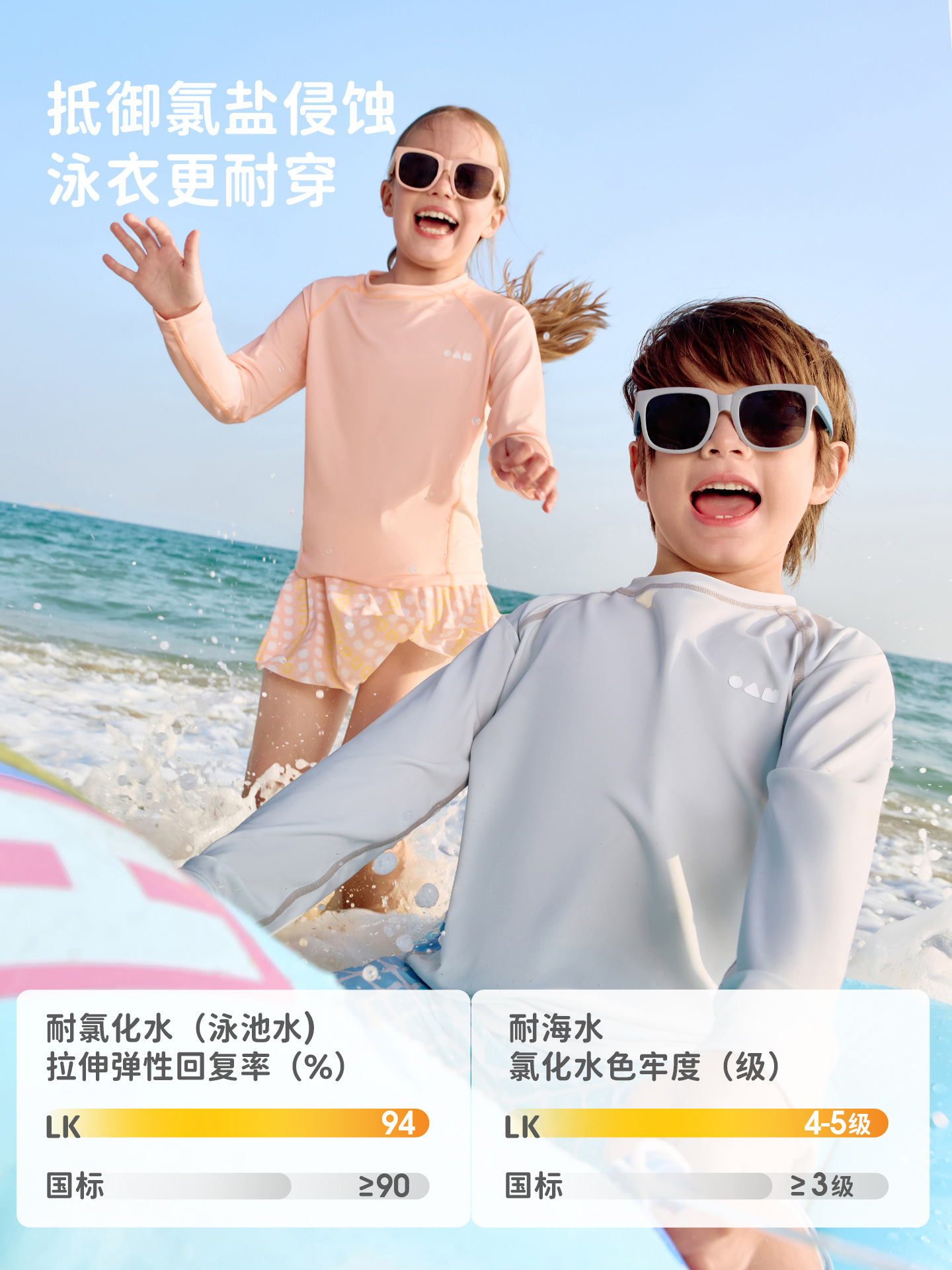 Lemon Baby Children's Swimwear for Girls and Boys, Sun-Protective Two-Piece Swimsuit, 2026 New Model, Class a Quick-Dry Swimwear