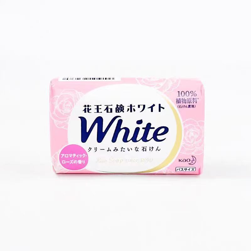 日本进口花王植物沐浴玫瑰柠檬优雅香皂130g*3块香水留香长效留香|undefined