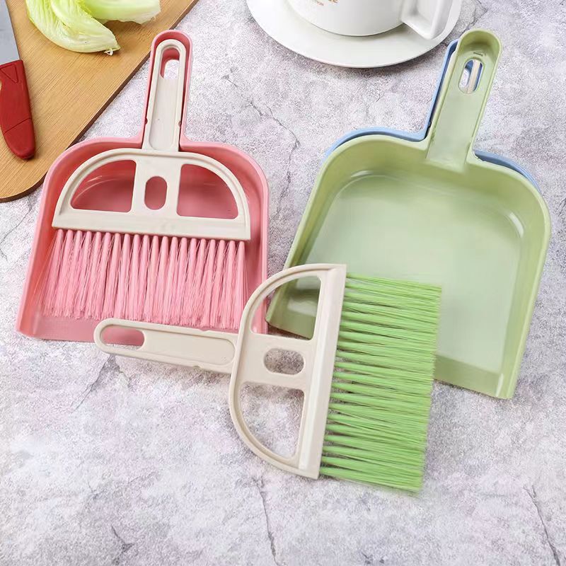 Nordic Color Desktop Mini Broom with Shovel Combination Living Room Desktop Computer Keyboard Sundries Cleaning Brush