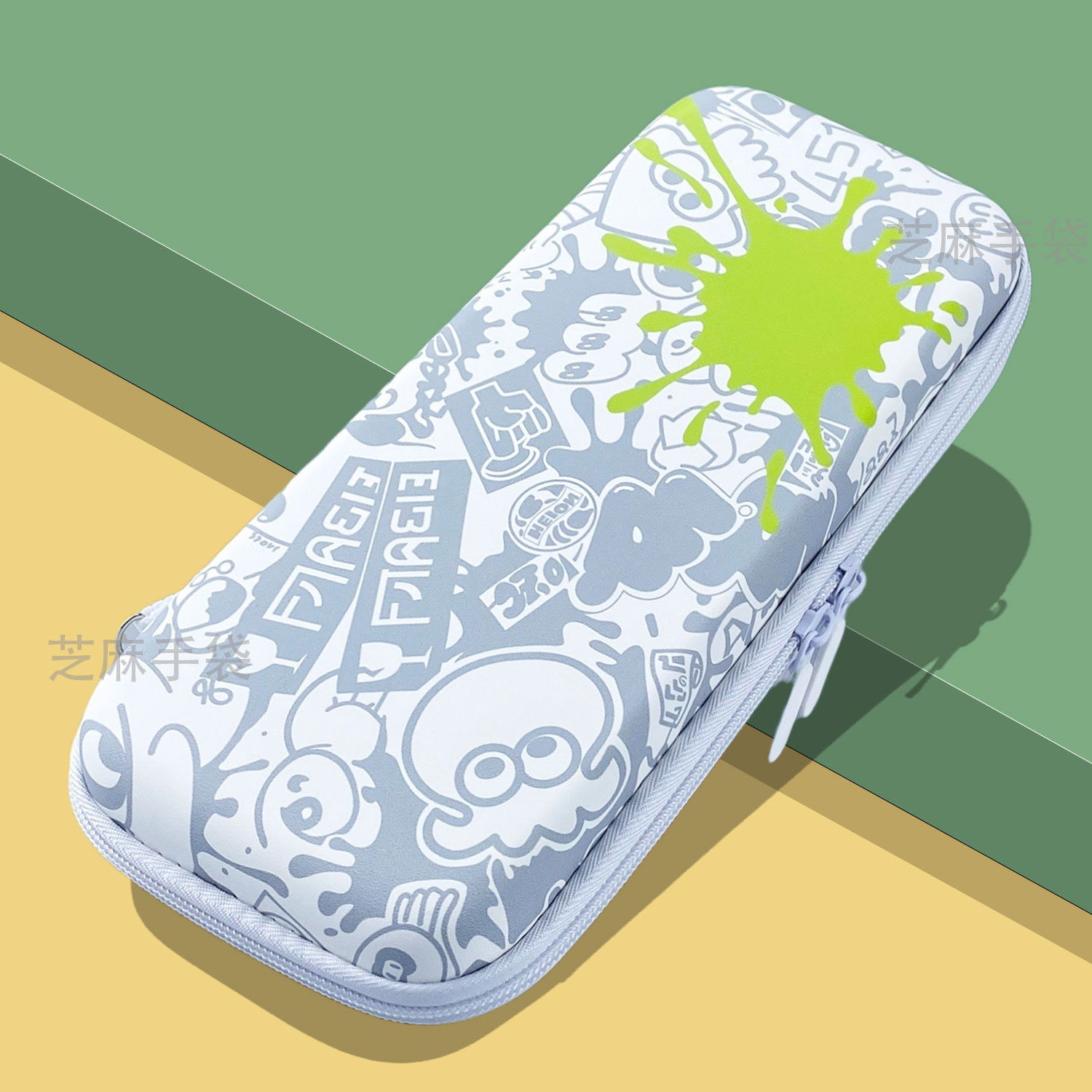 Nintendo interruptor OLED bolsa de almacenamiento spray3 Jet Warrior 3EVA bolsa de material super suave bolsa dura