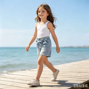 Джинсовые шорты для девочек лето