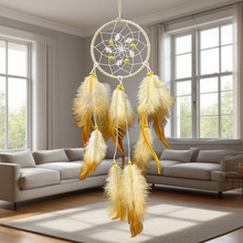 欧式墙上捕梦网羽毛风铃挂饰房间挂件创意礼品节日礼物壁挂装饰