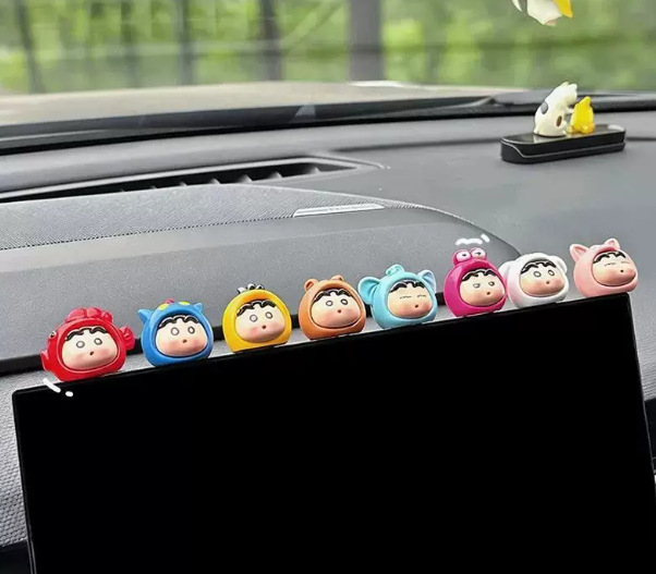 2026 New Model Healing Cute Mini Car Ornaments for Boys and Girls, Adorable In-Car Mini High-End Creative Screen Decorations