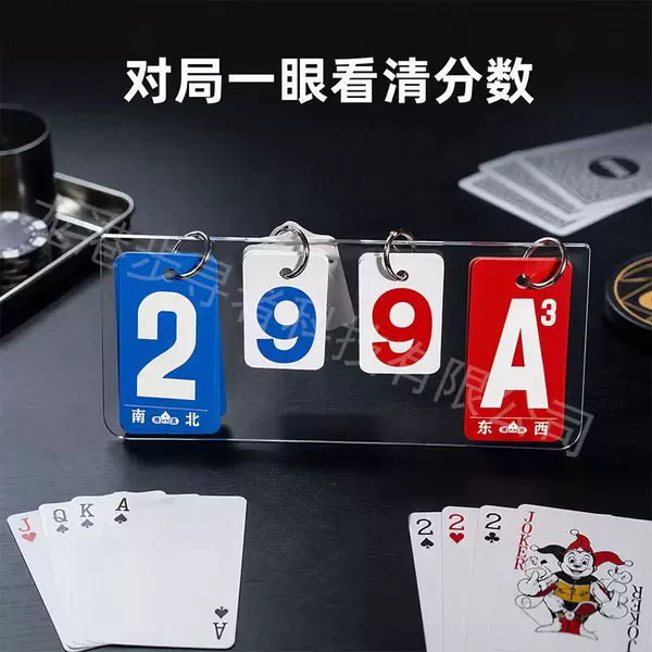 Cross-border acrylic Guandan folding score counter, flip scoreboard, timing device for exams, knowledge competition, office counter