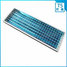 T5高棚灯 6管高棚灯盘 带防爆钢网灯盘 1.2米室内照明灯盘套件