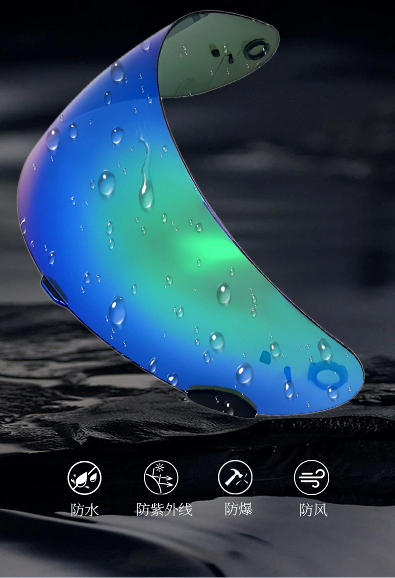 Rs-1 Lens Qualifier Dlx Mips Rs-1 Day and Night Universal Color-Changing Helmet Lens Anti-Fog Accessories
