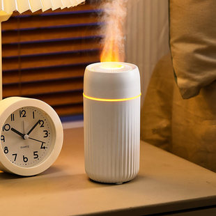 New Colorful Flame Car Aromatherapy Machine Atmosphere Light Household Small Large Fog Volume Air Humidifier Wholesale Gifts