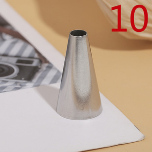 10# round hole round mouth pastry nozzle 304 stainless steel welding polishing cream baking DIY tool small size