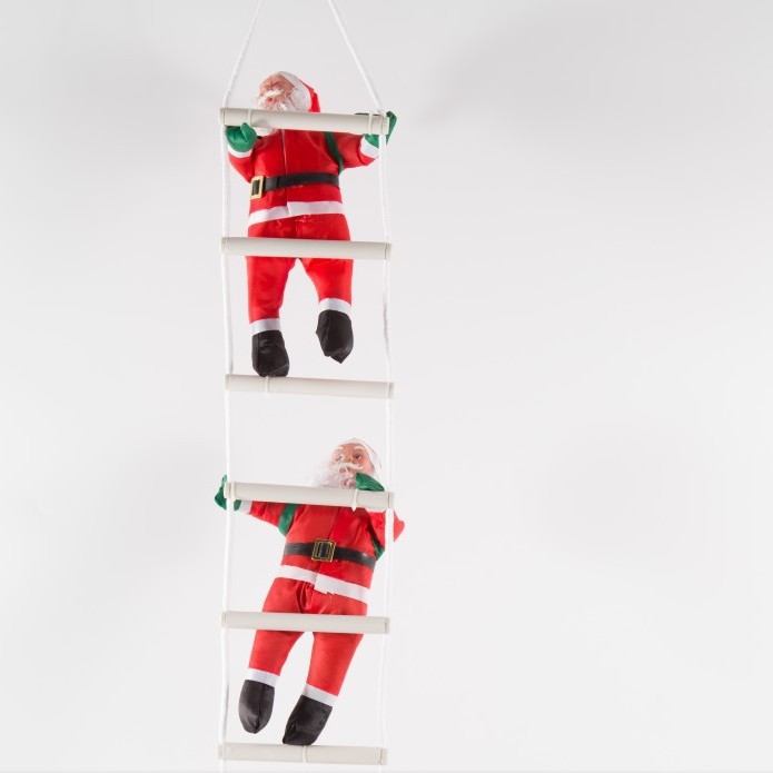 Navidad decoraciones 25cm2 persona escalera Santa Claus colgante Santa Claus muñeca ventas directas de la fábrica