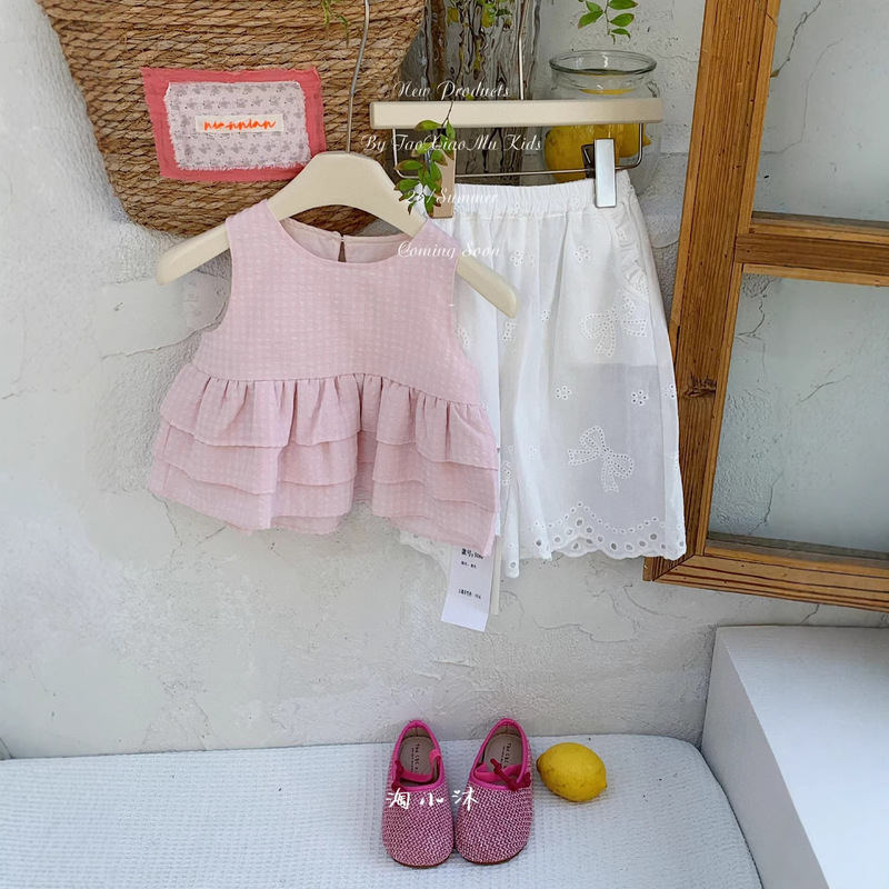 2026 Summer Baby Girl Outfit Super Cute and Stylish Korean Style Two-Piece Set Infant Summer Outfit Vest and Wide-Leg Pants 2026 Summer Baby Girl Outfit Super Cute and Stylish Korean Style Two-Piece Set Infant Summer Outfit Vest and Wide-Leg Pants