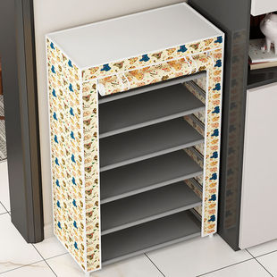 Shoe Rack Multi-Layer Household Simple Door Dustproof Dormitory Dormitory Multi-Functional Assembled Shoe Cabinet Cheap Collection Zhao