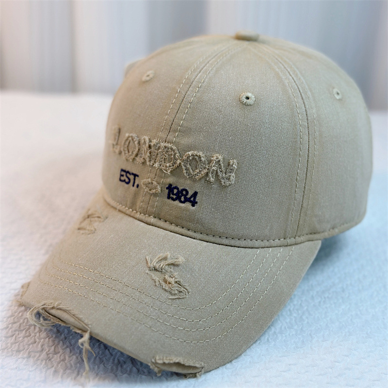 Primavera nueva cabeza grande vaquero lavar gorra de pato para niños blando sombrero de béisbol americano sombrero de moda masculino sombrero protector solar