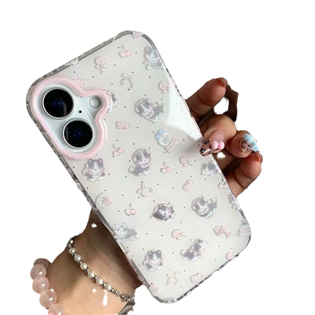 Phone Case (Apple) iPhone 11–17 Compatible, Double-Layer Clear TPU, Shockproof Camera Ring