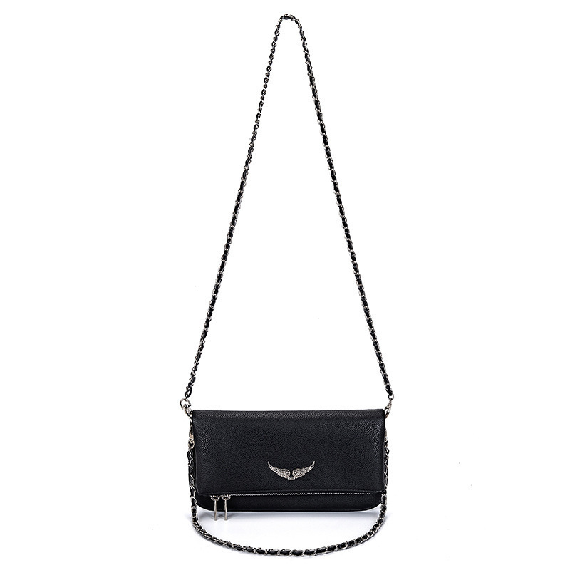 French Golden Classic Zv Small Square Bag Foreign Trade European and American Fashion Versatile Wing Underarm Single Shoulder Crossbody Bag