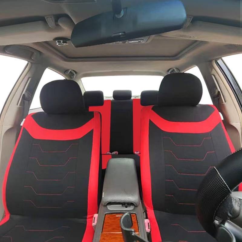 Cross-border best-selling new elastic fabric U-shaped patterned machine-stitched universal car seat cover cushion for all seasons