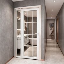 上海厂家塑钢海螺品牌60系列外平开门upvc洗手间门定制