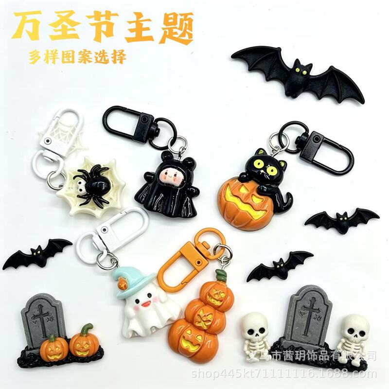 Halloween Pumpkin Lantern Cartoon Ghost Handmade DIY Ornament Keychain Bag Charm Student Best Friend Gift Halloween Pumpkin Lantern Cartoon Ghost Handmade DIY Ornament Keychain Bag Charm Student Best Friend Gift