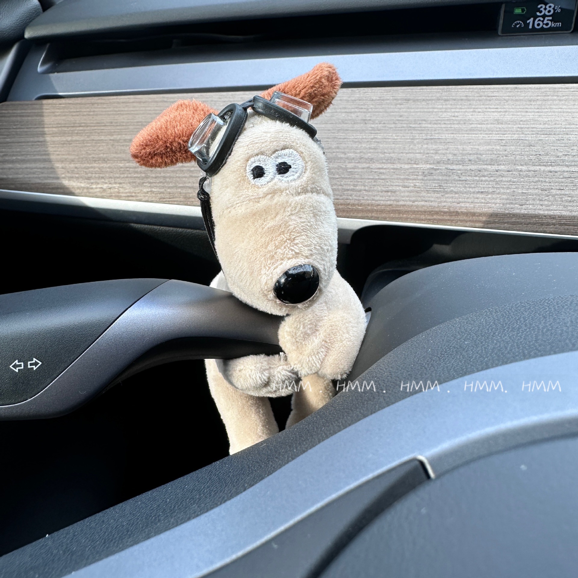 Paquete de material de bricolaje hecho a mano lindo perro coche embarazada bloque decoración coche felpa muñeca decoración creativa cumpleaños