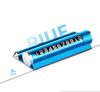 Holder Car Safety Hammer, Nömrəli dayanma kartı - four-in-one-blue