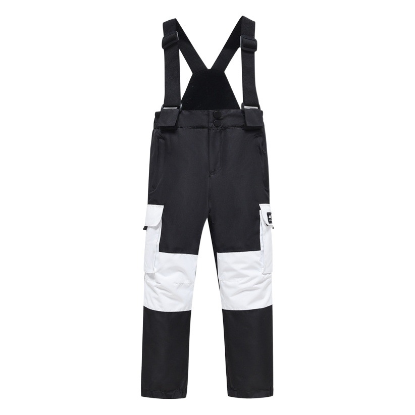 Factory Direct new children's single and double board strap ski pants thickened waterproof snow cold-proof warm children's snow pants