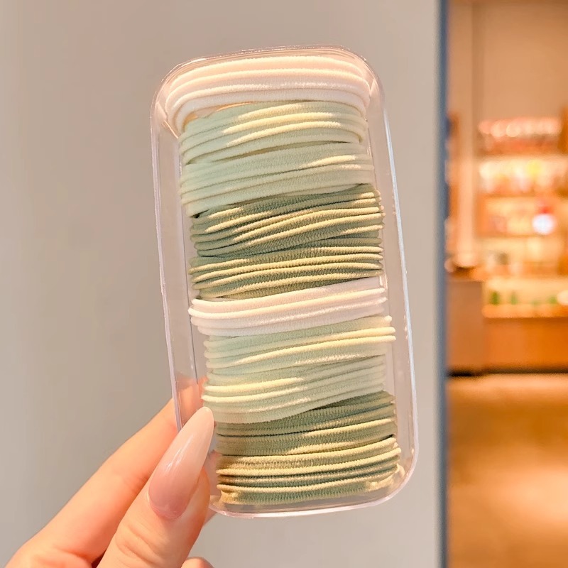 Cuerda para el cabello de cola de caballo alta, alta elasticidad y goma elástica duradera, temperamento femenino, cuerda para la cabeza, 2025 nuevo tocado de anillo para el cabello de verano