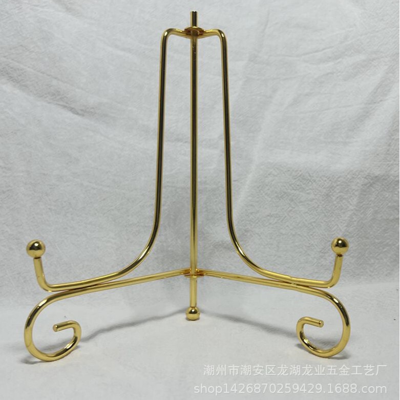 Plate Holder Porcelain Plate Pendulum Rack Pu'er Tea Iron Holder Electroplated Plate Rack Photo Frame Pendulum Rack Plate Holder Porcelain Plate Pendulum Rack Pu'er Tea Iron Holder Electroplated Plate Rack Photo Frame Pendulum Rack