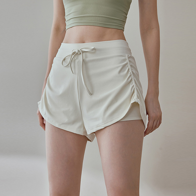 Sports Shorts Women's Anti-Exposure Marathon Running Fitness Training Three-Point Pants 2025 New Tennis Yoga Pants Summer