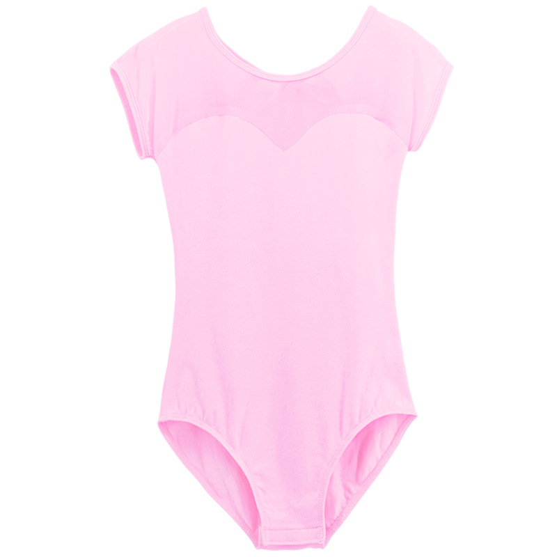 Ropa de baile para niños ropa de práctica de ballet espalda suave mono de red niñas entrepierna abierta ropa de rendimiento Latino